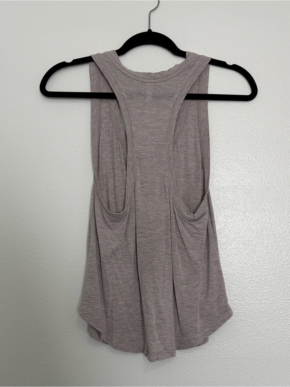 Fabletics Light Gray Racerback Workout Tank Top XS - Picture 3 of 3
